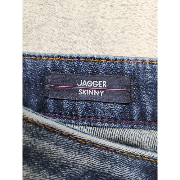 VIGOSS Jagger Distressed Classic Fit Skinny Jean Size W25 L27 Blue Stretch Denim - Picture 8 of 16